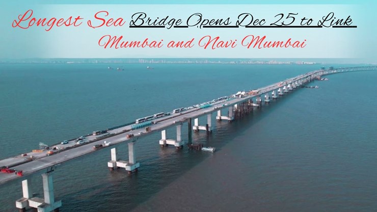 India Longest Sea Bridge Connect Mumbai to Navi Mumbai Reducing Travel Time by 40 min
