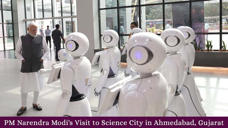 Robot Extends Hospitality, Serves Tea to PM Narendra Modi at Gujarat Science City.